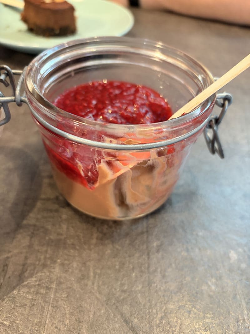 High-Protein Berry Cheesecake Jar