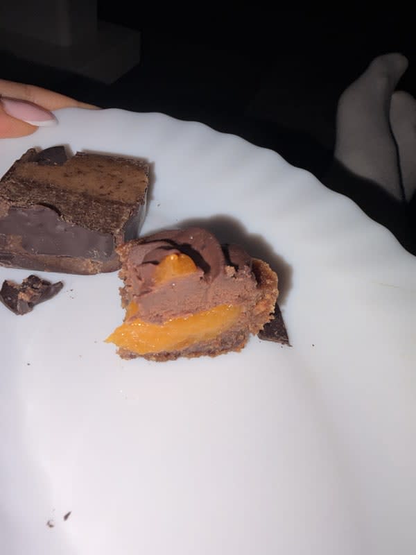 Chocolate apricot tartlets