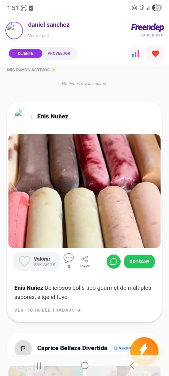 Bolis gourmet cremosos