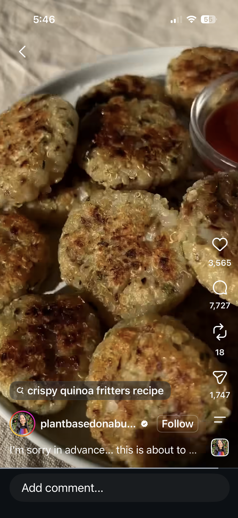 Crispy Quinoa Fritters