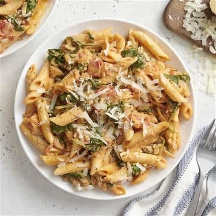 Creamy Sun-Dried Tomato and Spinach Penne