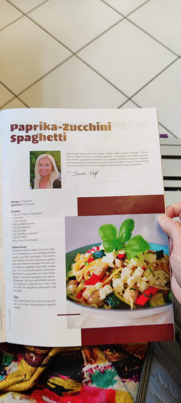 Paprika-Zucchini-Spaghetti