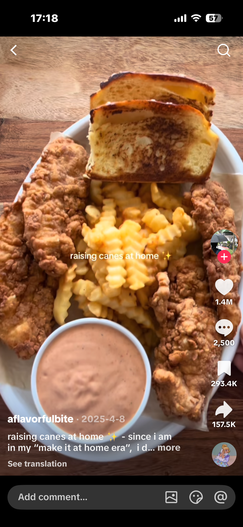 Plateau de Tenders de Poulet Façon Cane's