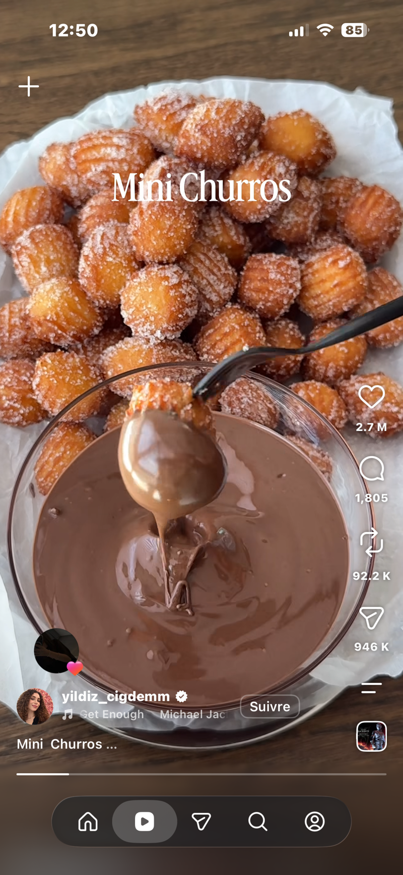 Mini Churros et Sauce Chocolat