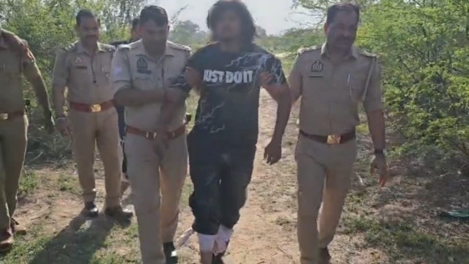 फोटो -मुठभेड़ में घायल हुआ आरोपी रूद्र पाठक