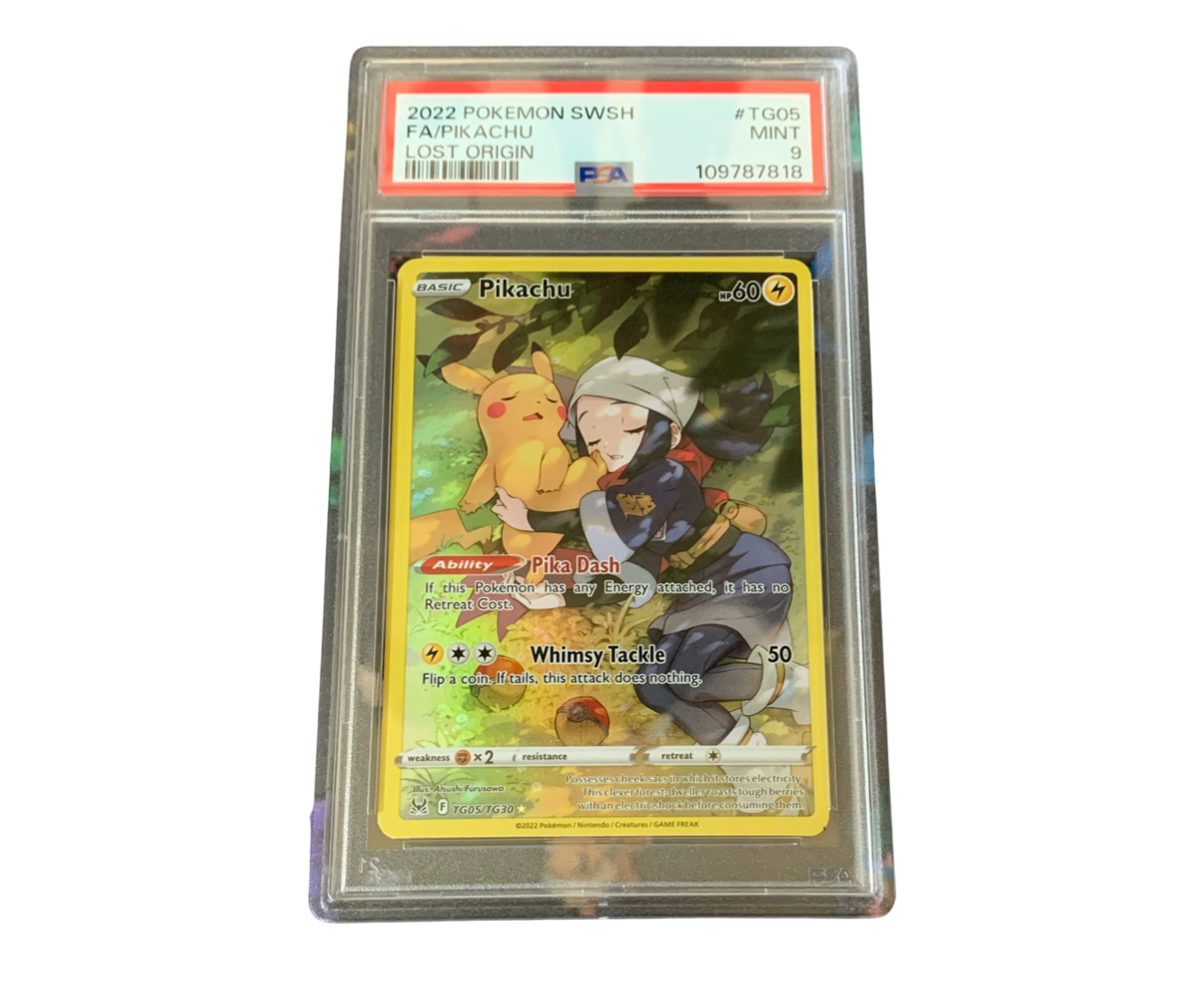 Pikachu FA - 2022 Pokemon SWSH Lost Origin TG05 - PSA 9