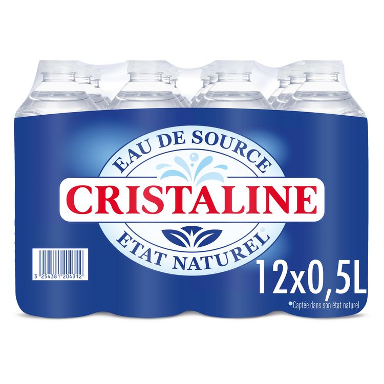 CRISTALINE - Eau de source plate bouteilles