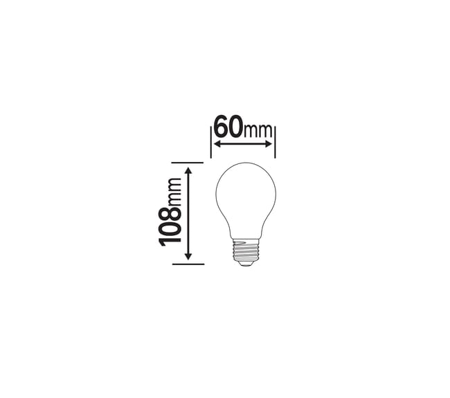 Ampoule led, E27, 470lm = 40W, blanc chaud, LEXMAN — vue 2