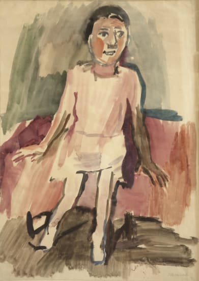 Egon Schiele Seated Female Nude Without Head Sitzender Weiblicher Akt Ohne Kopf 1918