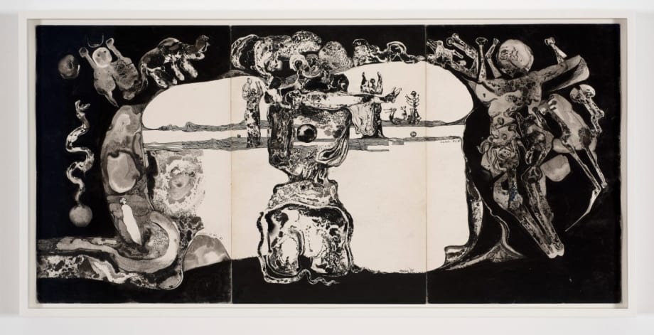 Ibrahim El Salahi Untitled 1977 19 19 Pen Ink Poster Paint And Wash On Bristol Board 34 5 X 72 5 Cm 13 5 8 X 28 1 2 Inches Mounted 81 X 54 Cm 31 7 8 X 21 1 4 Inches V 1977 Ibrahim El Salahi Untitled 1977 19 19 Pen Ink Poster Paint And Wash On Bristol Board 34 5 X 72 5 Cm 13 5 8 X 28 1 2 Inches Mounted 81 X 54 Cm 31 7 8 X 21 1 4 Inches V 1977