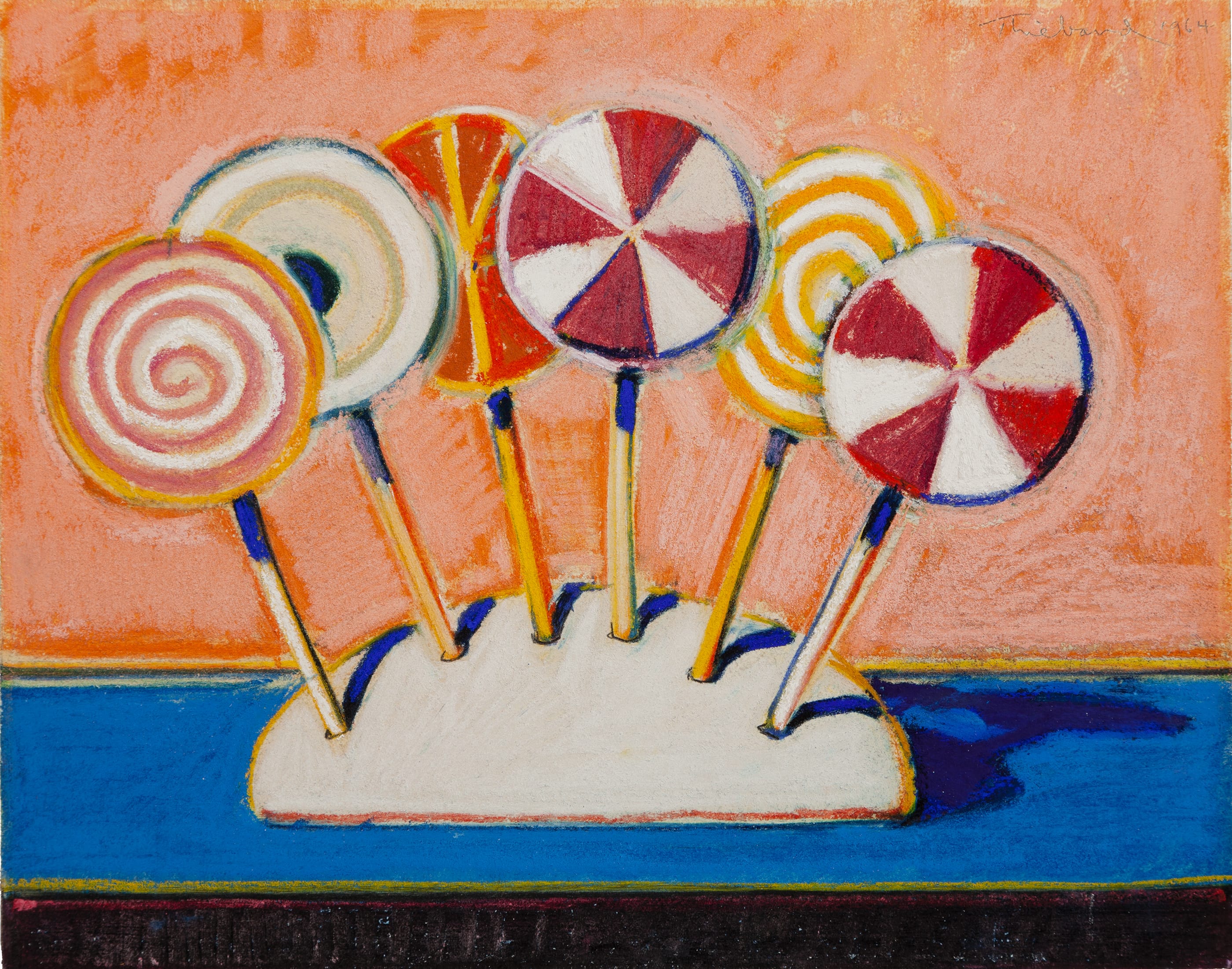 Wayne Thiebaud Six Lollipops Art Basel