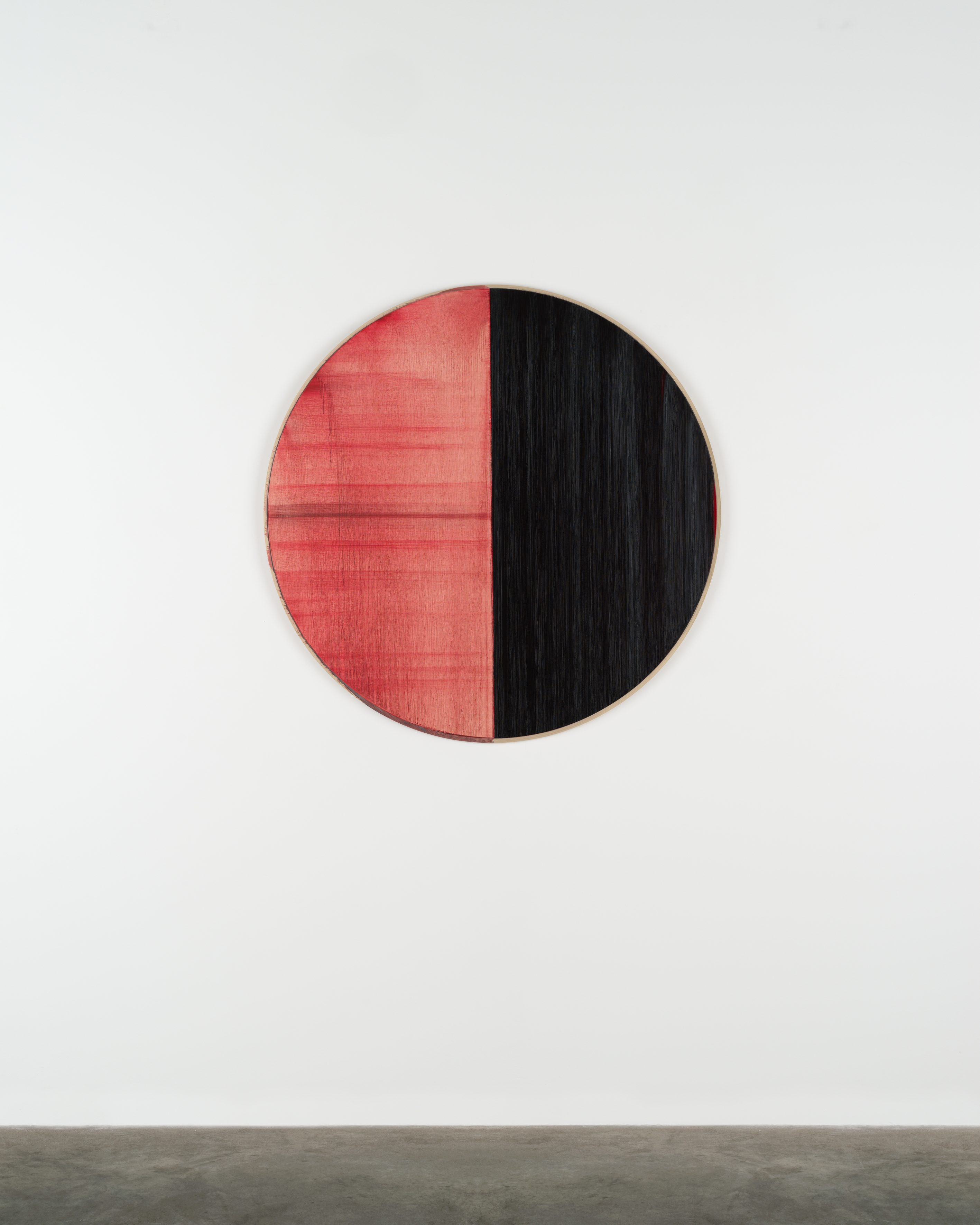 Exposed Painting Scheveningen Black, Red, Violet by Callum Innes