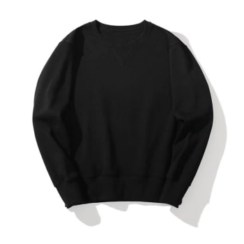 Cotton wholesale custom sweatshirts unisex crew neck pull-over solid sweatshirt