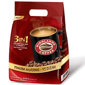 Highlands Coffee - 3 In 1 Instant Coffee - Bag of 50