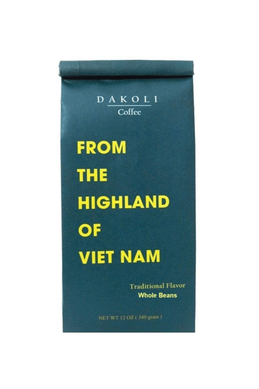 Dakoli Coffee, The Best Coffee From Highland of Vietnam, 100% Vietnamese Coffee - 340g (12 oz)