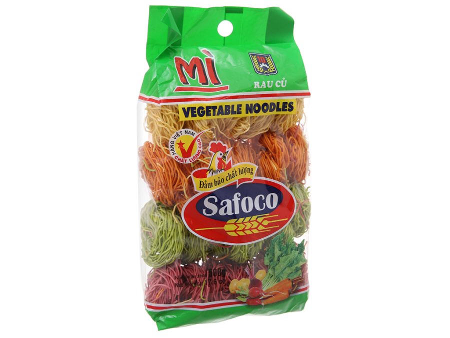 Safoco Vegetable Noodles, 500g - Box of 12 Packets