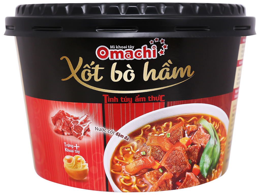 Omachi potato noodles with stewed beef sauce, 93g - Box of