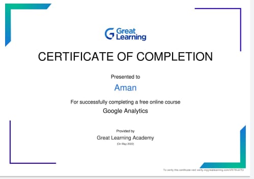 Google Analytics Certificate