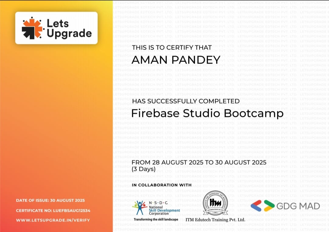 Firebase Studio Bootcamp