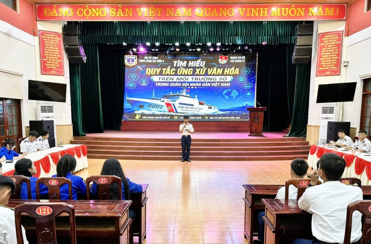 Hải đội 211 Cảnh sát biển: Xây dựng chuẩn mực văn hóa trên nền tảng số Hải đội 211 Cảnh sát biển: Xây dựng chuẩn mực văn hóa trên nền tảng số