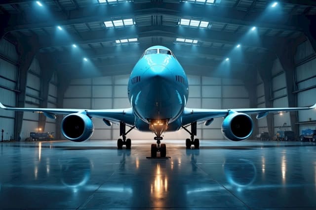 Aircraft logistics operation representing global supply chain disruption planning