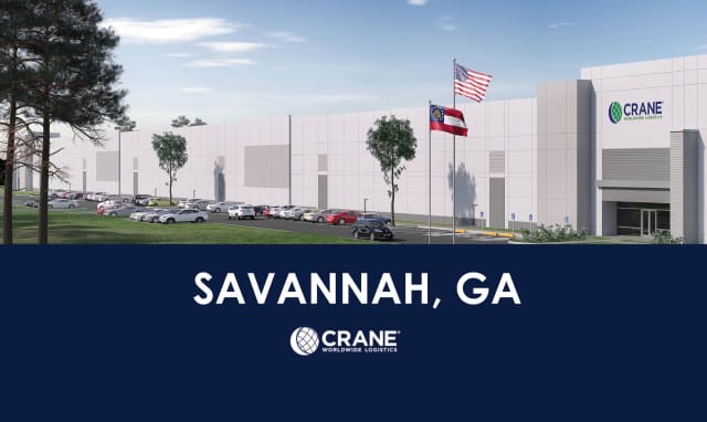 Crane Worldwide Logistics Announces New Facility in Savannah, Georgia — Crane Worldwide Logistics