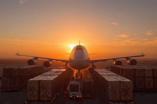 Urgent logistics operation representing time-critical freight support