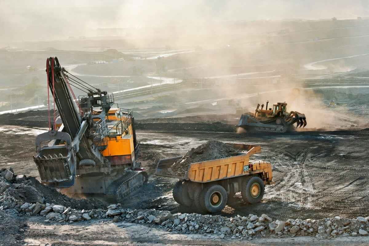 Mining project machinery representing remote logistics support