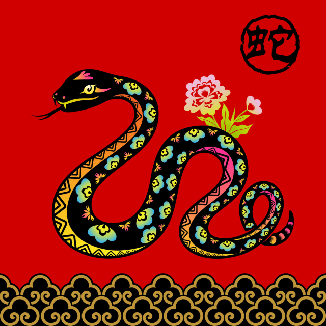 Snake image for CNY 2025