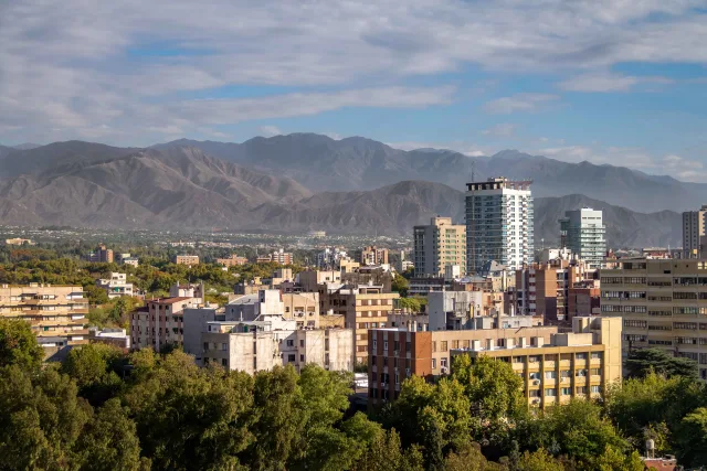 Mendoza, Argentina skyline and logistics gateway