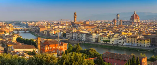 Florence, Italy skyline and logistics gateway