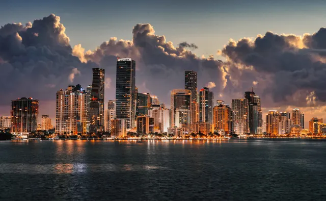 Miami, United States skyline and logistics gateway
