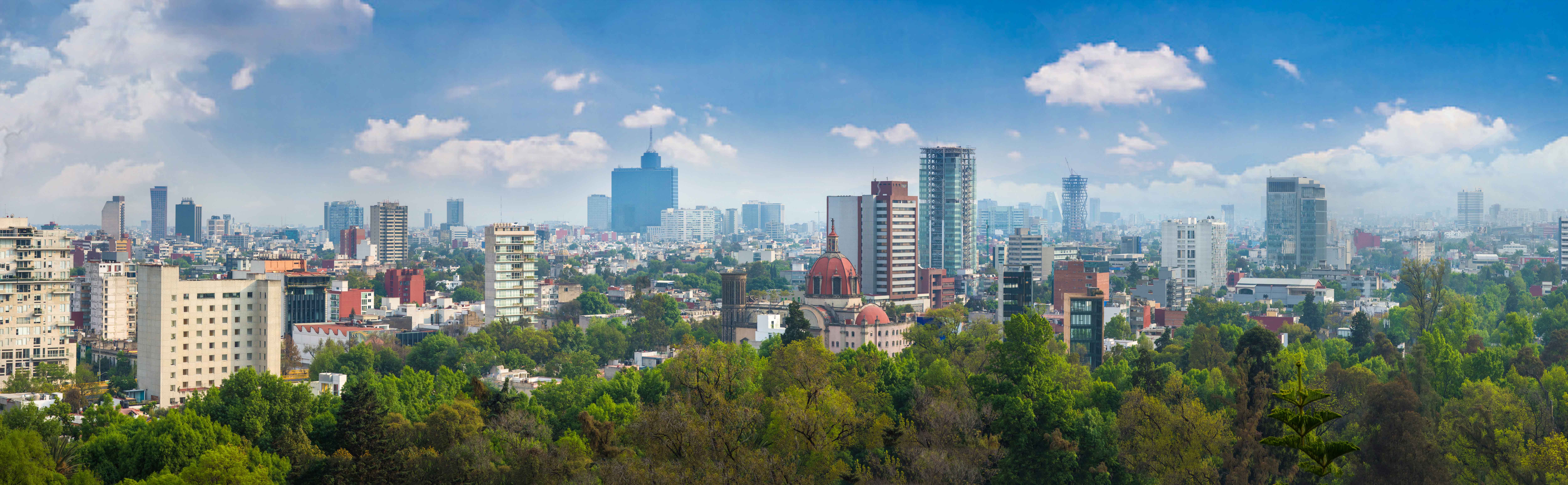 Mexiko-Stadt, Mexiko: Skyline und Logistikdrehscheibe