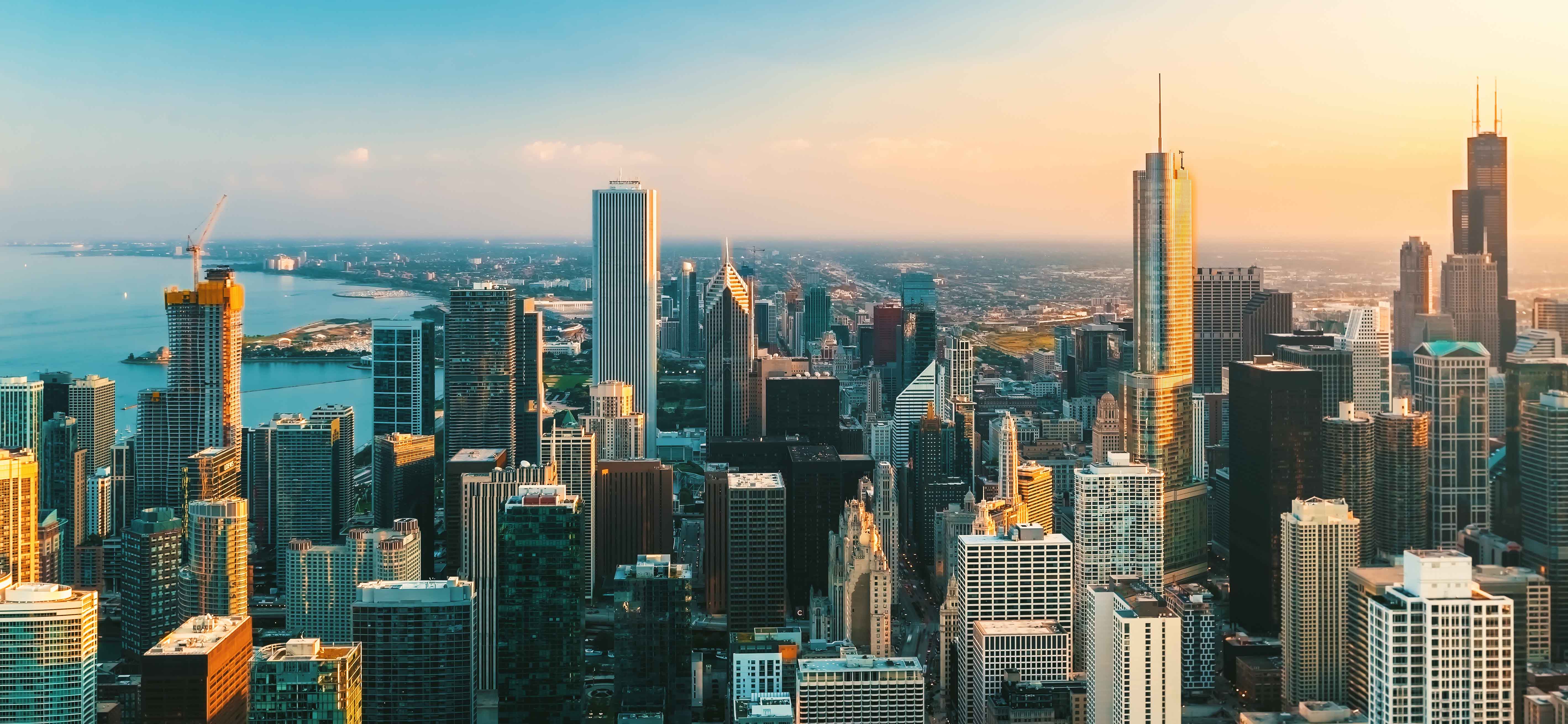 Chicago, Estados Unidos: horizonte urbano y puerta de entrada logística