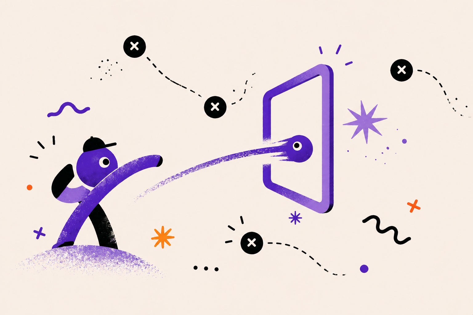 Perfect pitch through abstract target