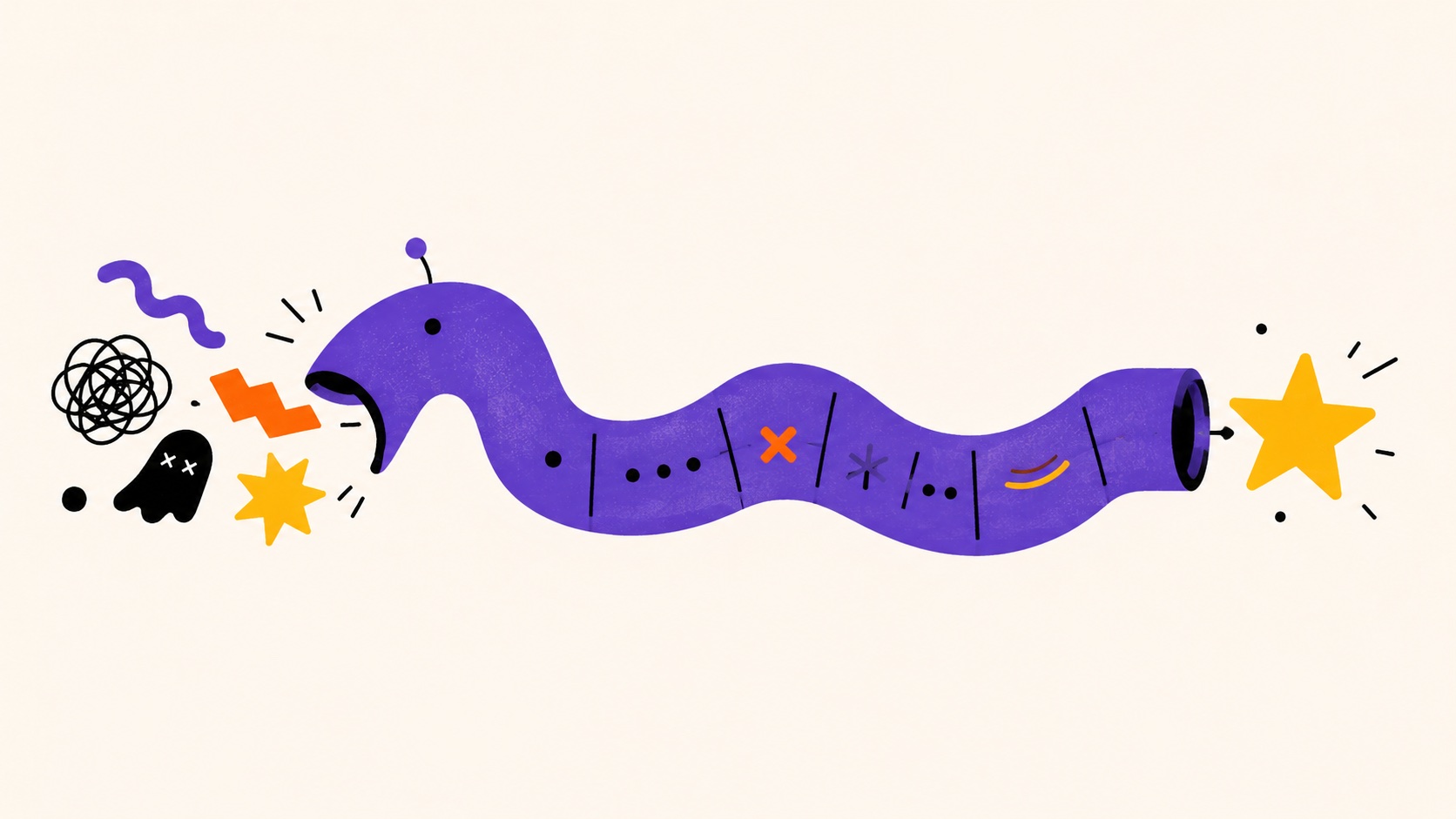 Chaotic input, smooth output transformation