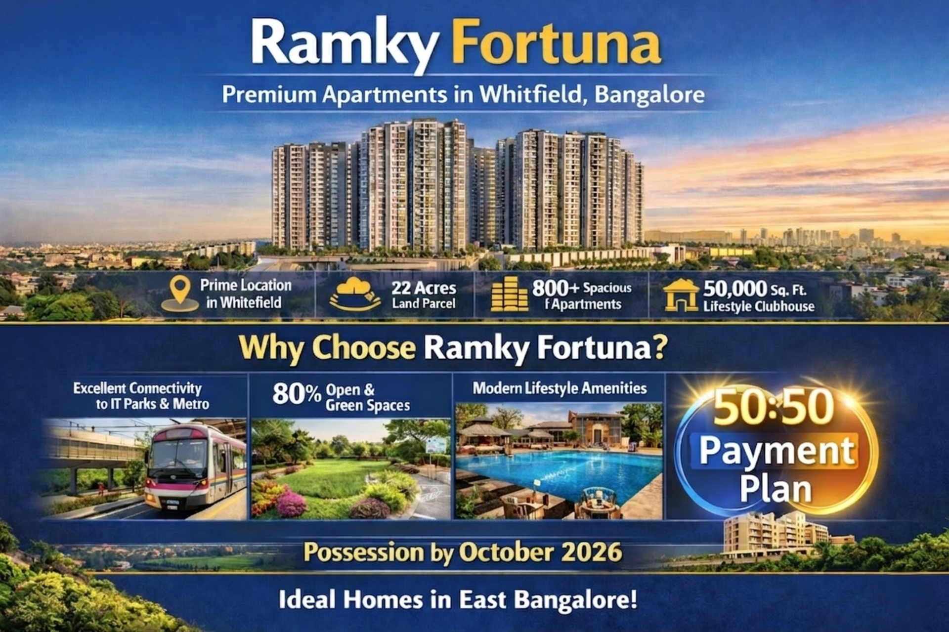 Ramky Fortuna: Ready-to-Move Premium Apartments in Whitefield