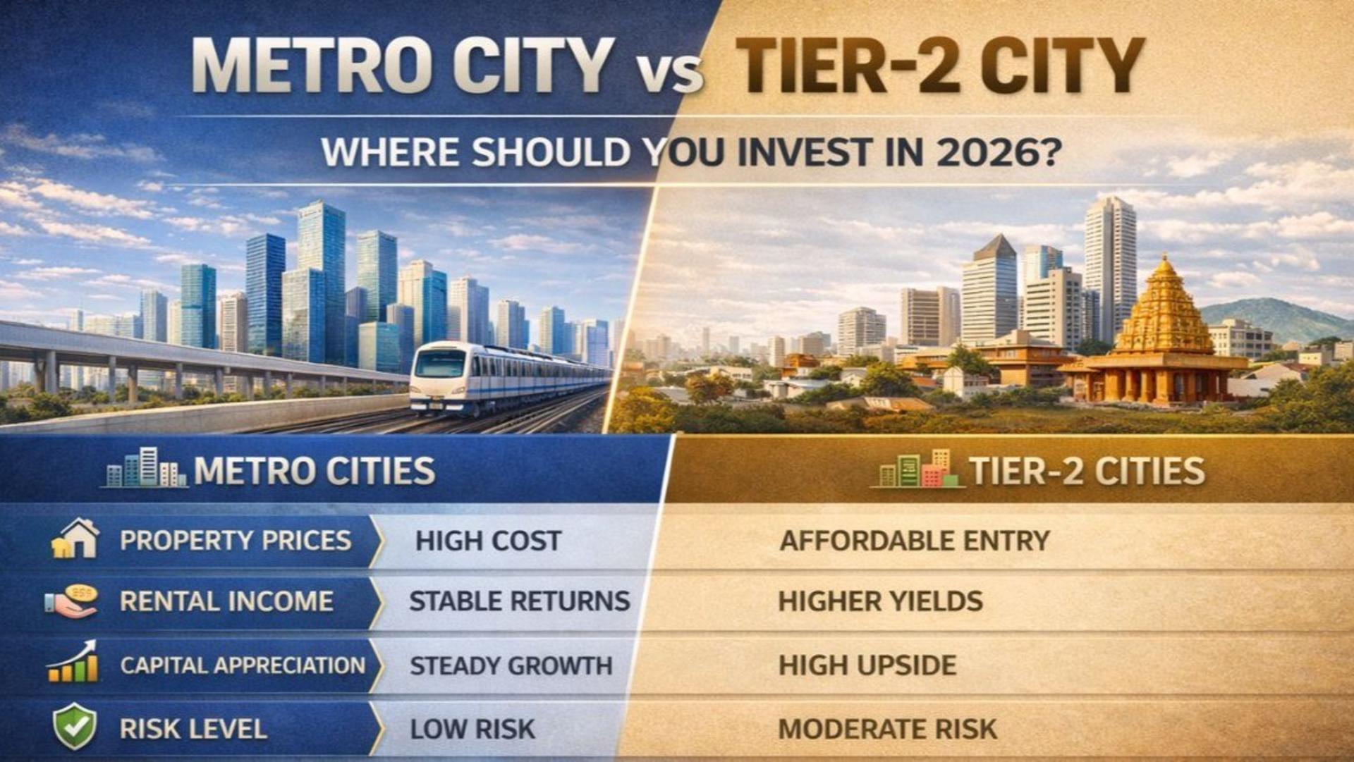 Metro City vs Tier-2 City: Where Should You Invest in 2026?