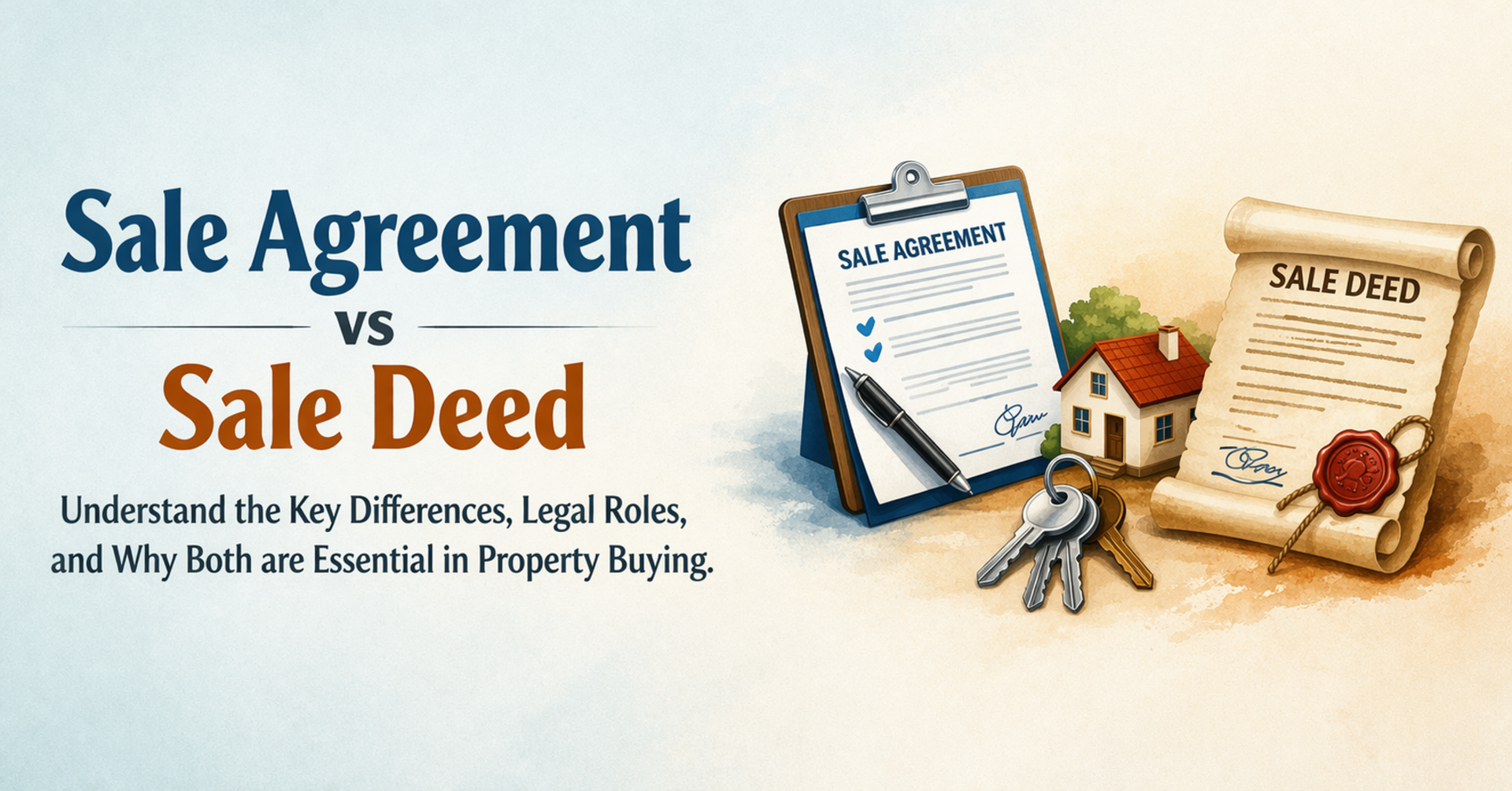 Sale Agreement vs Sale Deed: Essential Legal Basics for Homebuyers