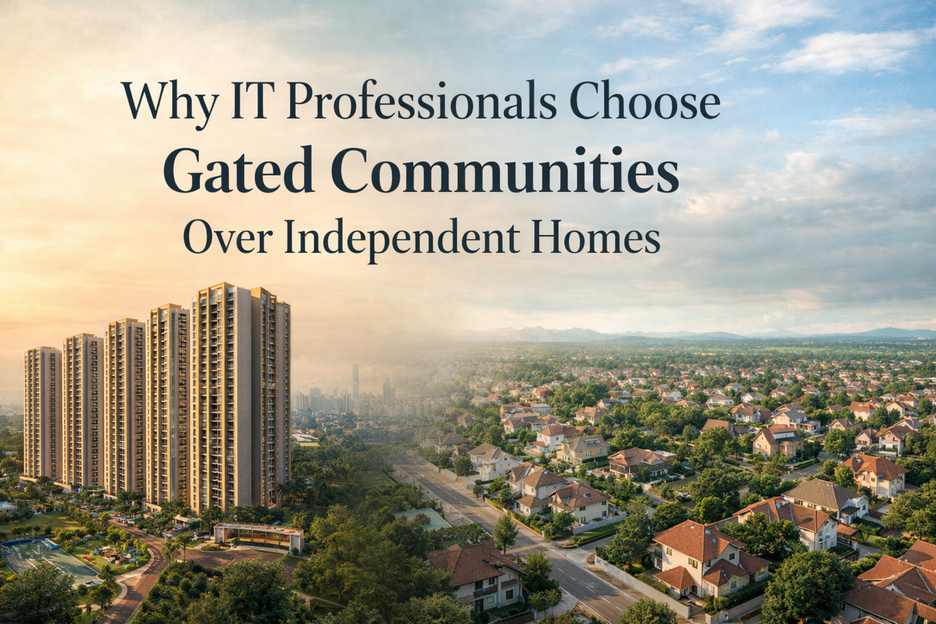 Why IT Professionals Choose Gated Communities Over Independent Homes