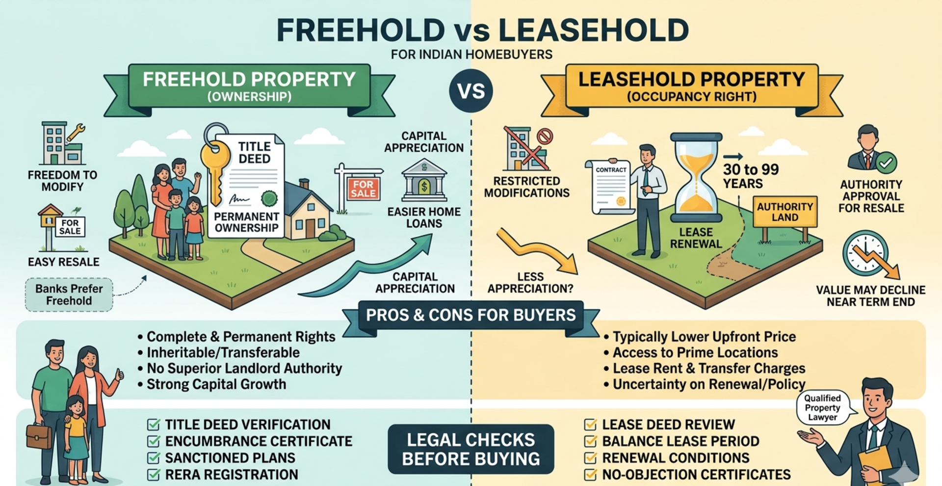 Freehold vs Leasehold Property: A Simple Guide for Indian Homebuyers