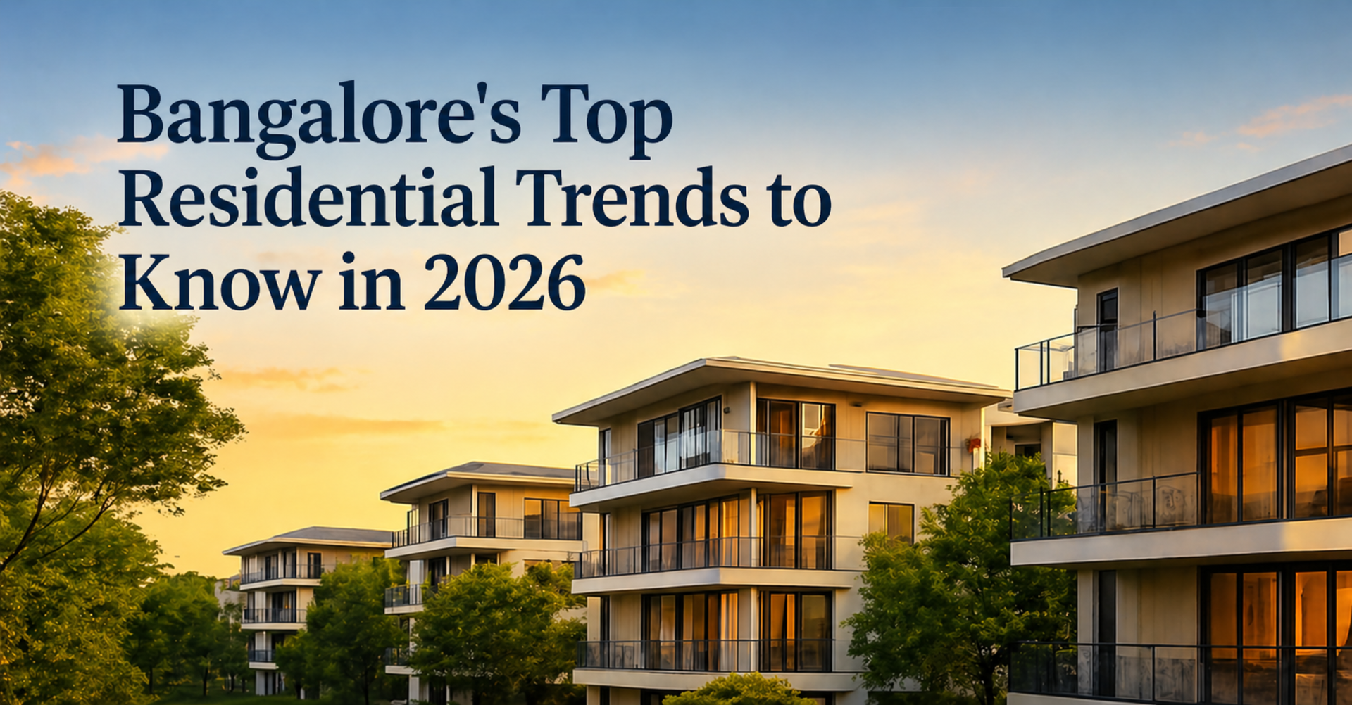 Bangalore's Top Residential Trends to Know in 2026 