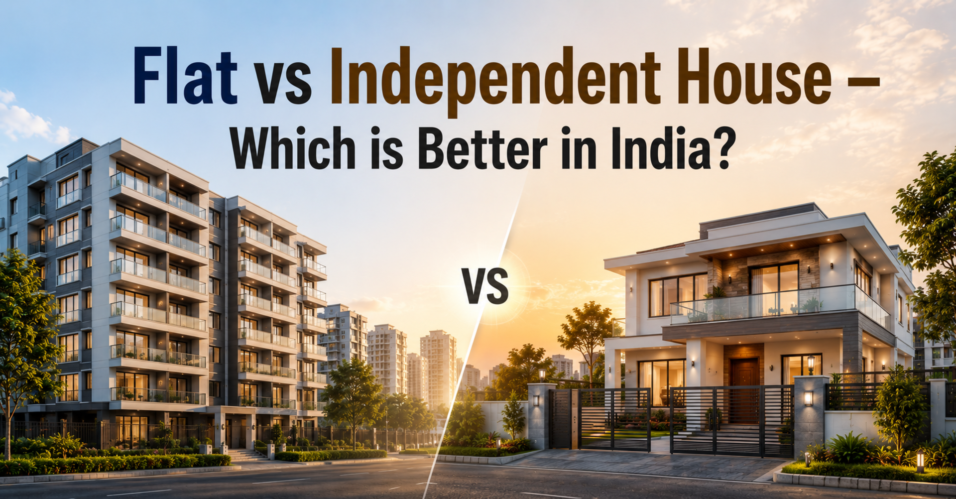Flat vs Independent House — Which is Better in India?