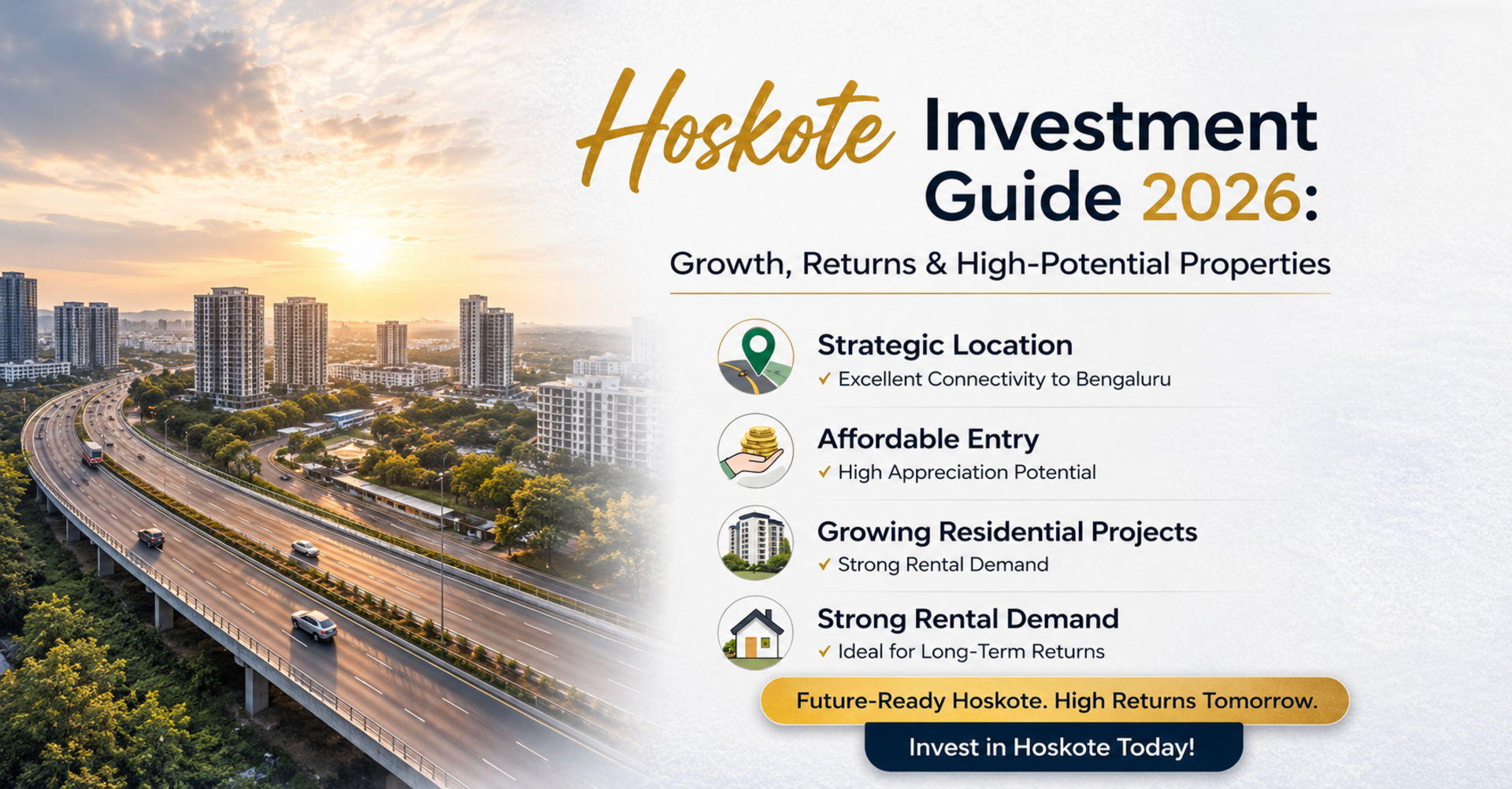 Hoskote Investment Guide 2026: Growth, Returns & High-Potential Properties