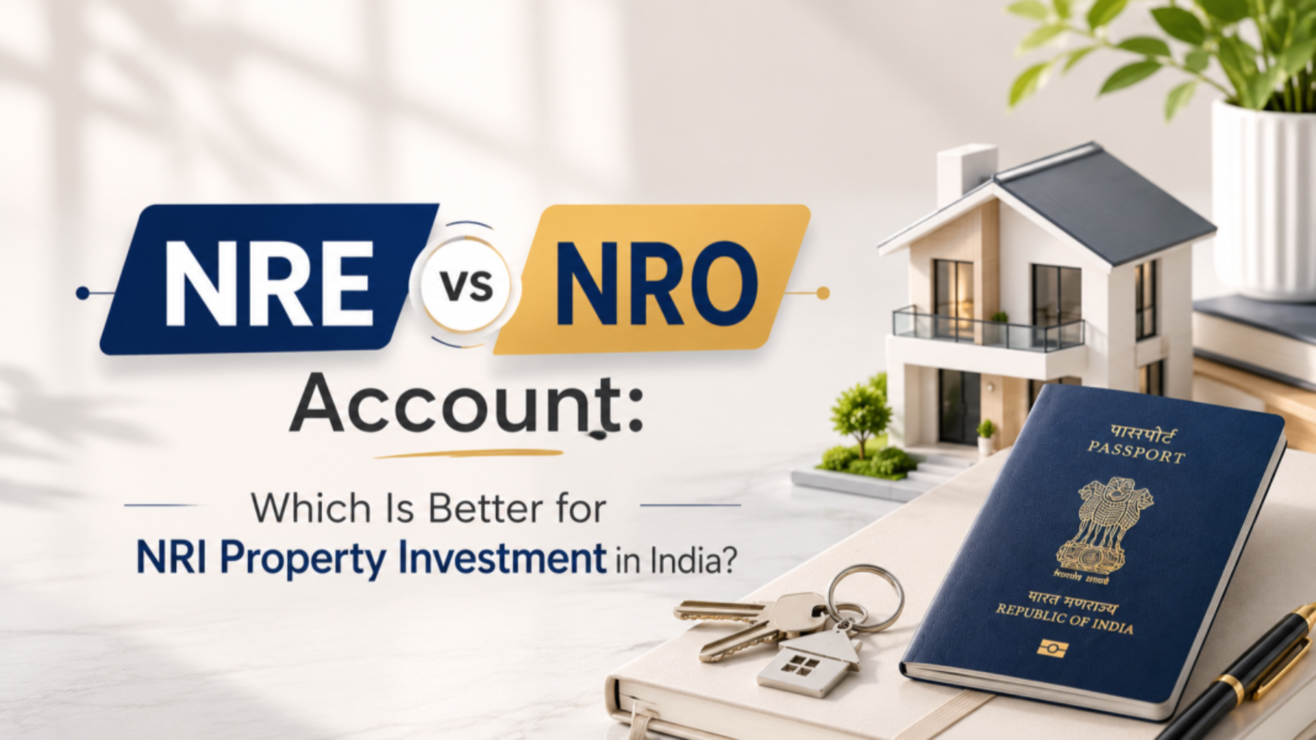 NRE vs NRO Account: Best Choice for NRI Property Investment
