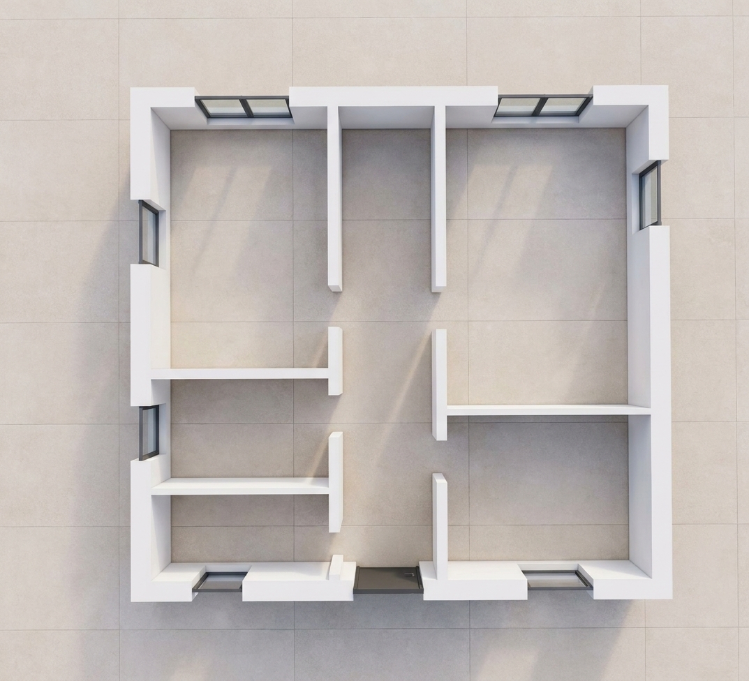 Modern 3D Floor Plan — AI render by MyHomeStyler