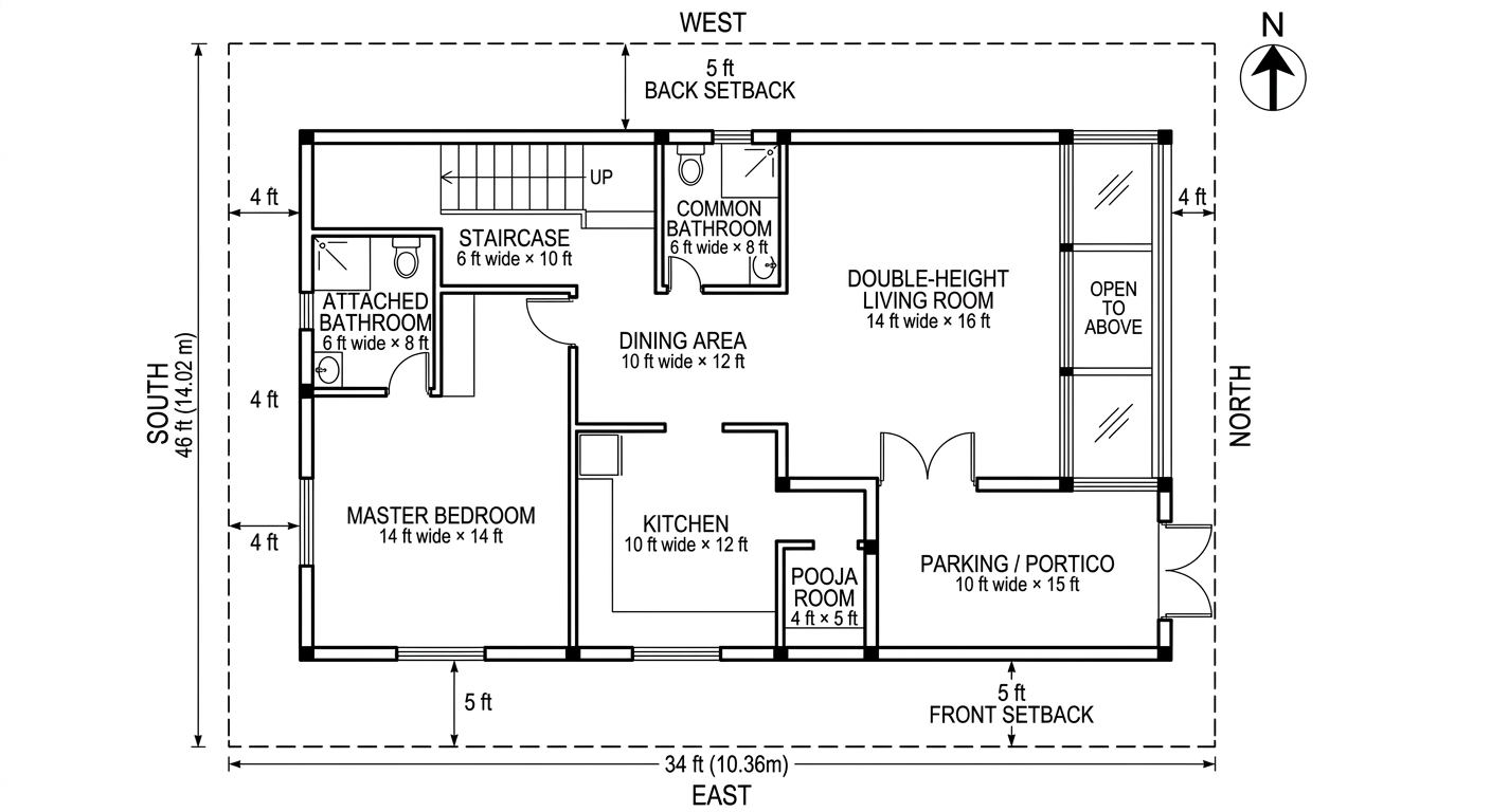 blueprint Floor Plan — AI render by MyHomeStyler