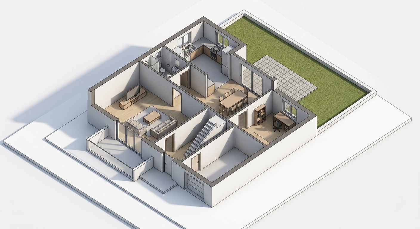 isometric Floor Plan — AI render by MyHomeStyler