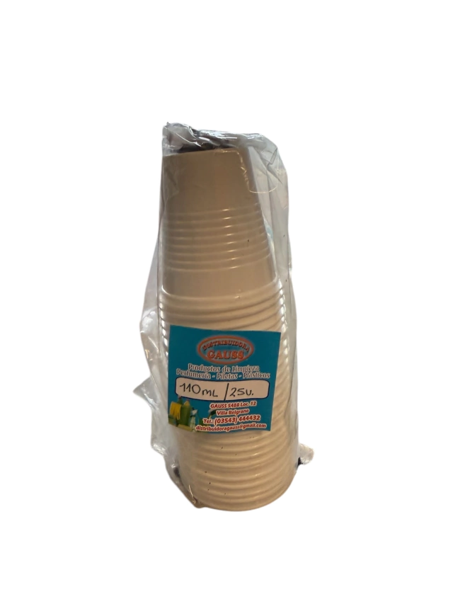 Vasos descartables de 100ml (25uni)