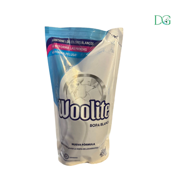 Woolite jabon liquido para roba extrablanca de 450ml
